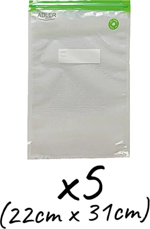 Set qese vakumi Adler AD 4514.1, ripërdorshme, 25 copë, madhësi të përziera