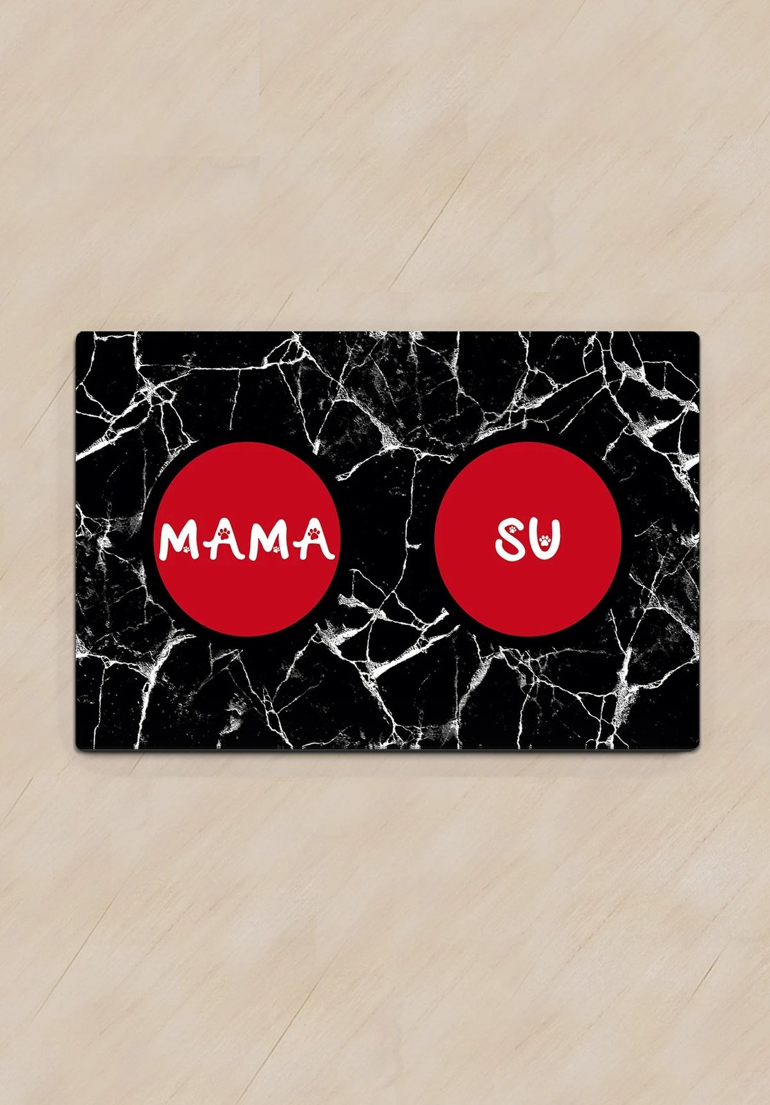 Tapet për rërë mace, ngjyrë mermeri e zi, Paws & Whiskers, 40x60cm