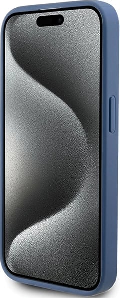 Mbështjellës Guess 4G Stripe për iPhone 15 Pro, Blu Mbështjellës Guess 4G Stripe për iPhone 15 Pro, Blu