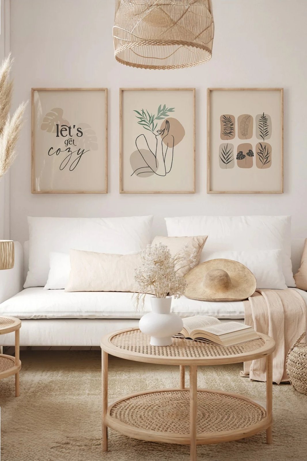 Pikturë dekorative me kornizë (3 copë), Wallity, 3Dartsohoset26