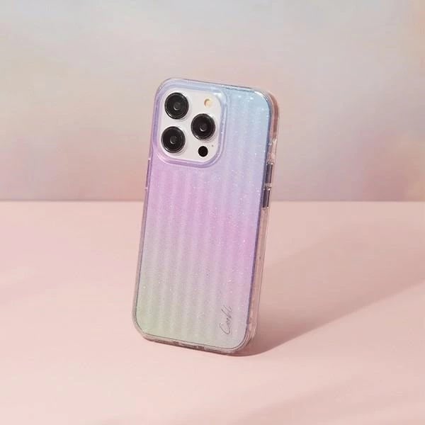 Mbështjellës UNIQ Coehl Linear për iPhone 14 Pro Max, blu dhe rozë