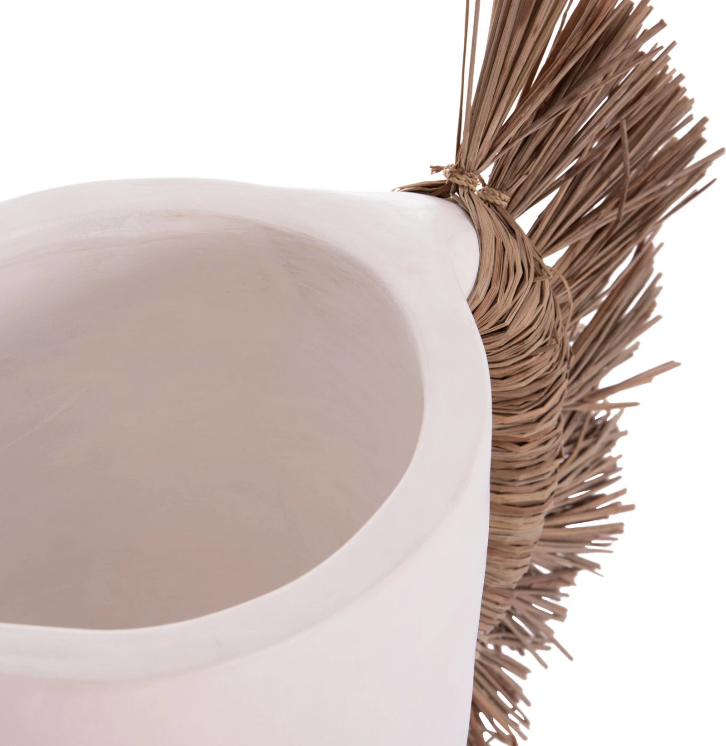 Vazo dekorative tavoline ALICA, terrakotë e bardhë, me bar, FH4668.02L, 64x22x38cm Vazo dekorative tavoline ALICA, terrakotë e bardhë, me bar, FH4668.02L, 64x22x38cm