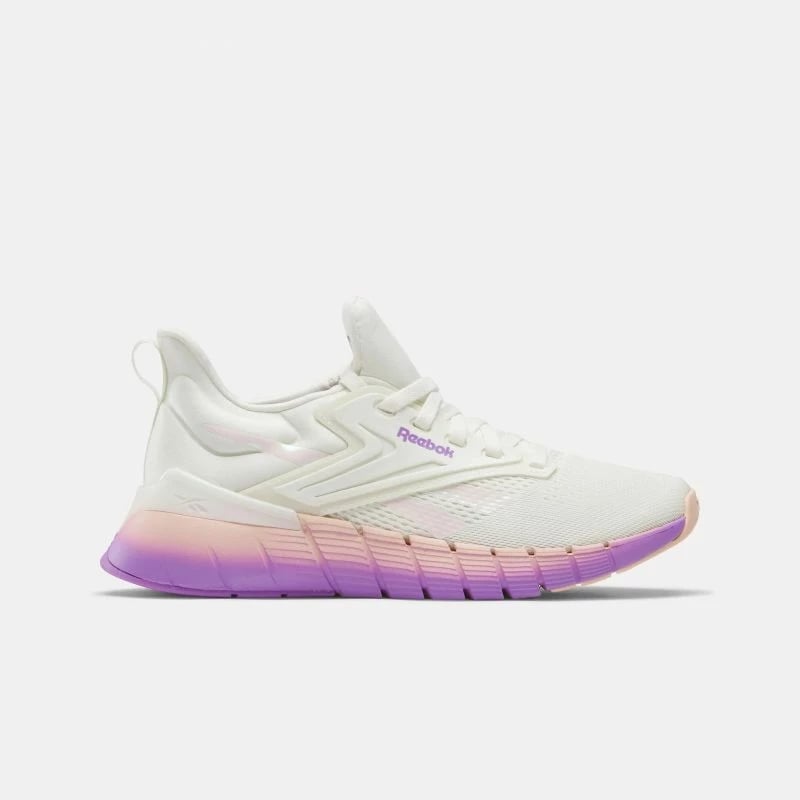 Atlete Reebok, të bardha dhe vjollcë