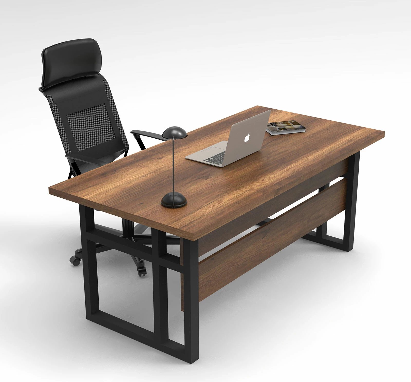 Tavolinë pune Hanah Home, Mn01-Ba, ngjyrë arre, 180x90x73cm