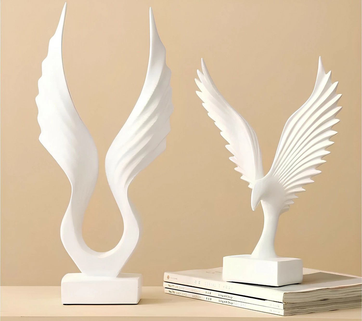 Objekt dekorativ Evila Originals, i bardhë, 2 copë, CY03452 Objekt dekorativ Evila Originals, i bardhë, 2 copë, CY03452