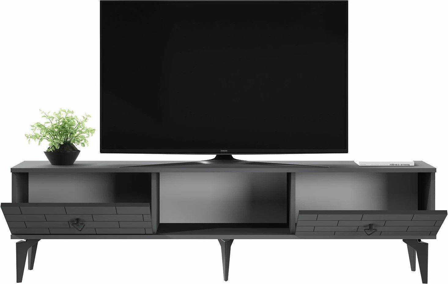 Komodë TV Skye Decor, ngjyrë antracit, Varna