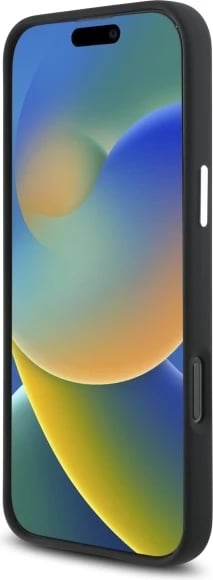 Mbështjellës Mercedes për iPhone 16 Pro Max, silikon, MagSafe, i zi