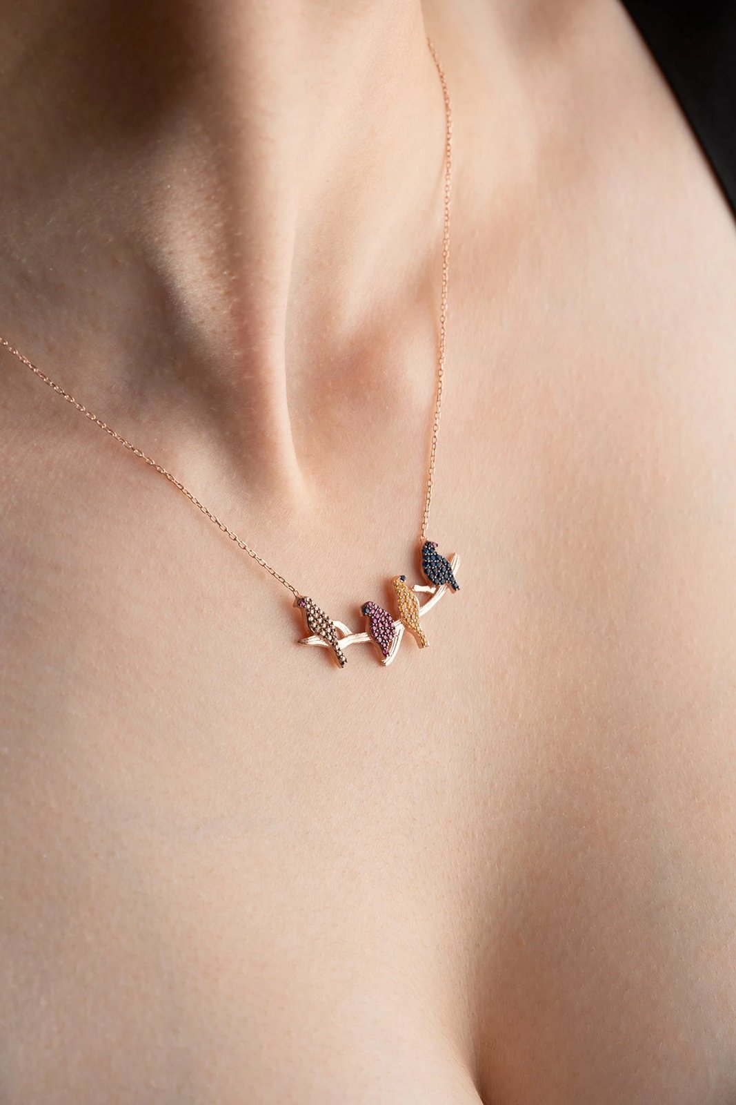 Varëse argjendi, ngjyrë rozë ari, kaltër navy dhe fuchsia, Jumeon, TRDYL679 Varëse argjendi, ngjyrë rozë ari, kaltër navy dhe fuchsia, Jumeon, TRDYL679