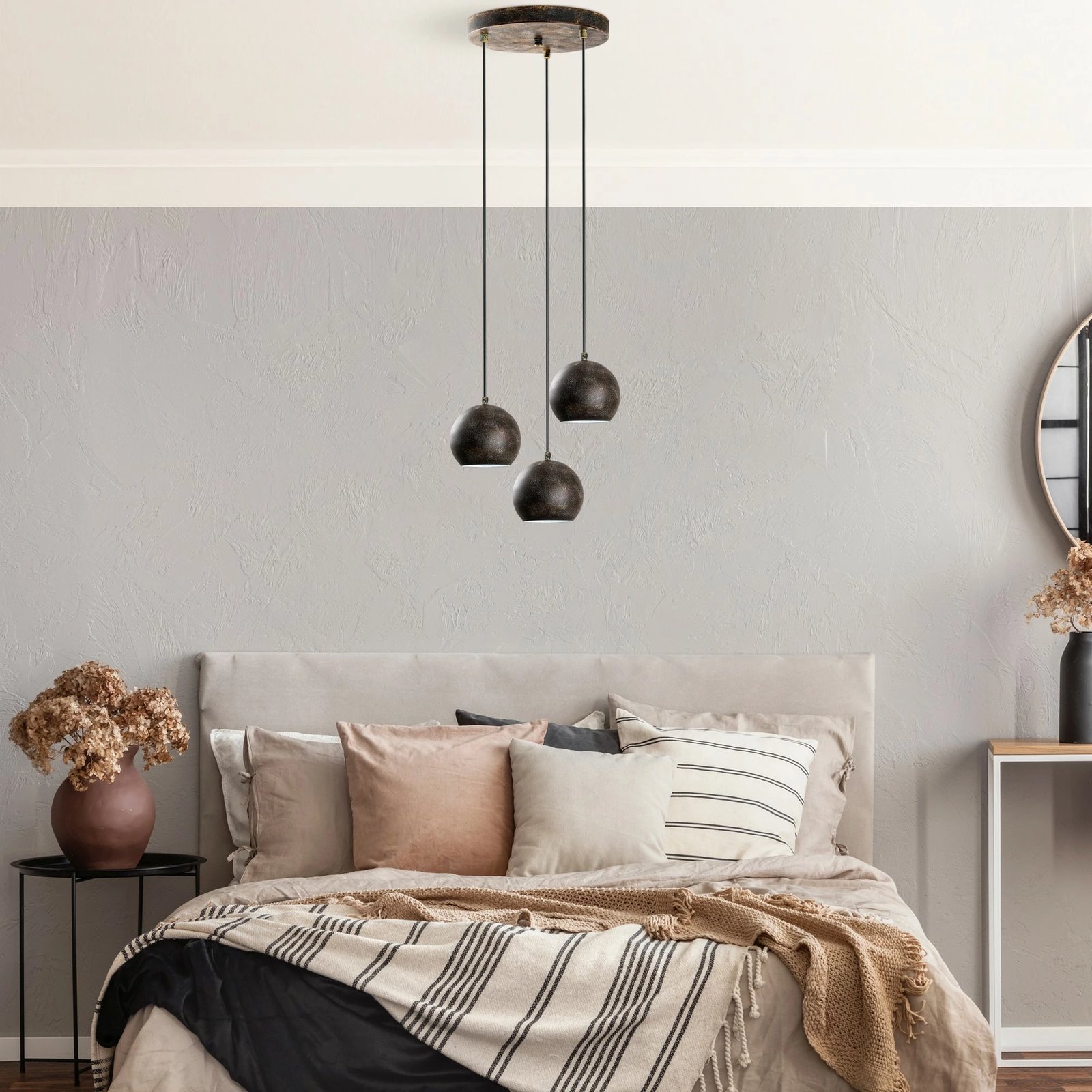 Llambë tavani Opviq, metalike, ngjyrë antike, TOP-15-241-1-RETRO