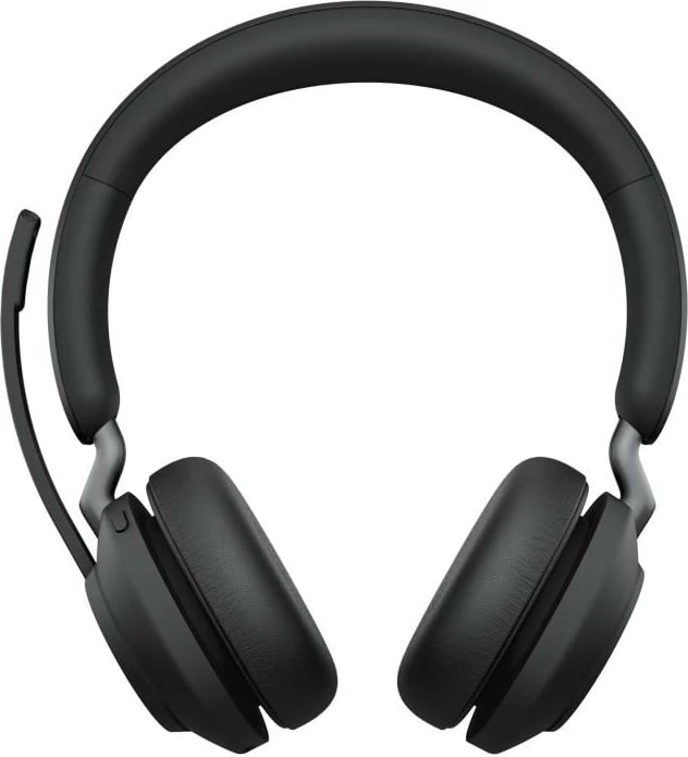 Kufje me mikrofon, Jabra Evolve2 65 MS Stereo On-Ear (26599-999-889), wireless 30m, UC/Teams, Black, me bazë karikimi