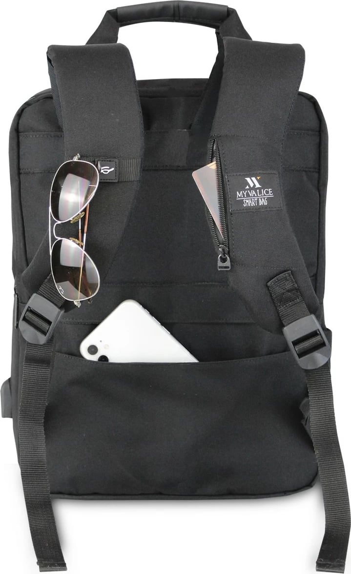 Çantë shpine për laptop, ngjyrë e zezë, Zoozie Bags, 2201 Çantë shpine për laptop, ngjyrë e zezë, Zoozie Bags, 2201