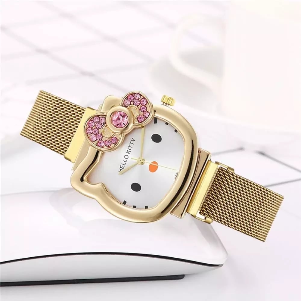 Orë dore për fëmijë Hello Kitty OFHKA, ari