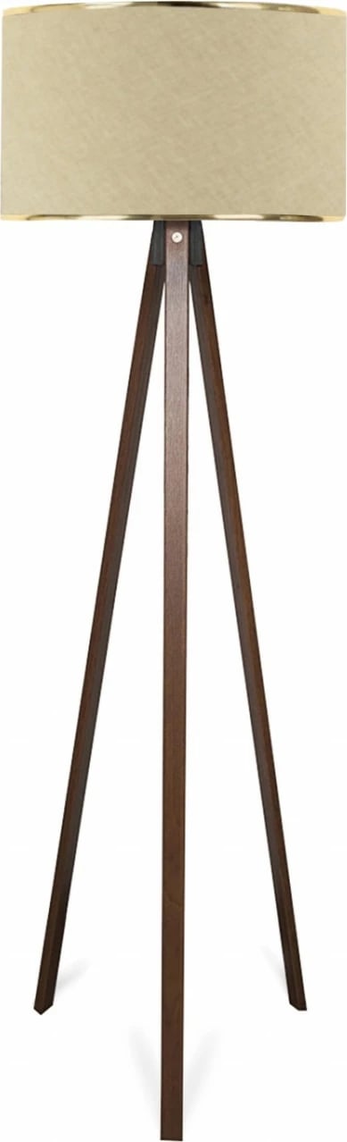 Llambë dyshemeje Opviq, AYD-2986, dru, kapak stof, bezhë