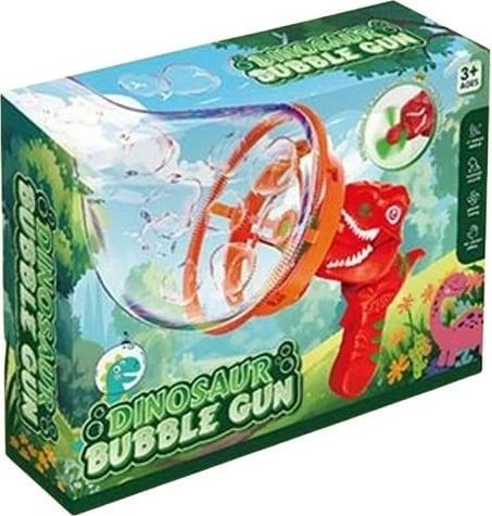 Pistoletë flluskash Madej Dino Bubble Gun, plastikë, për fëmijë, ngjyra të përziera
