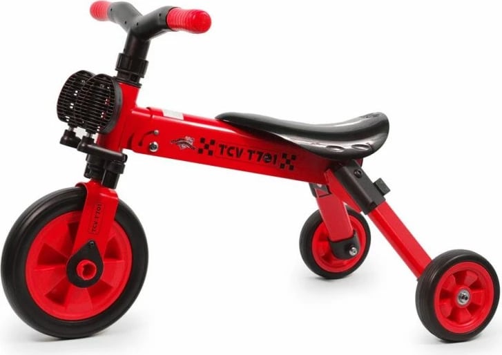 Bicikletë tre rrota për fëmijë TCV, e kuqe