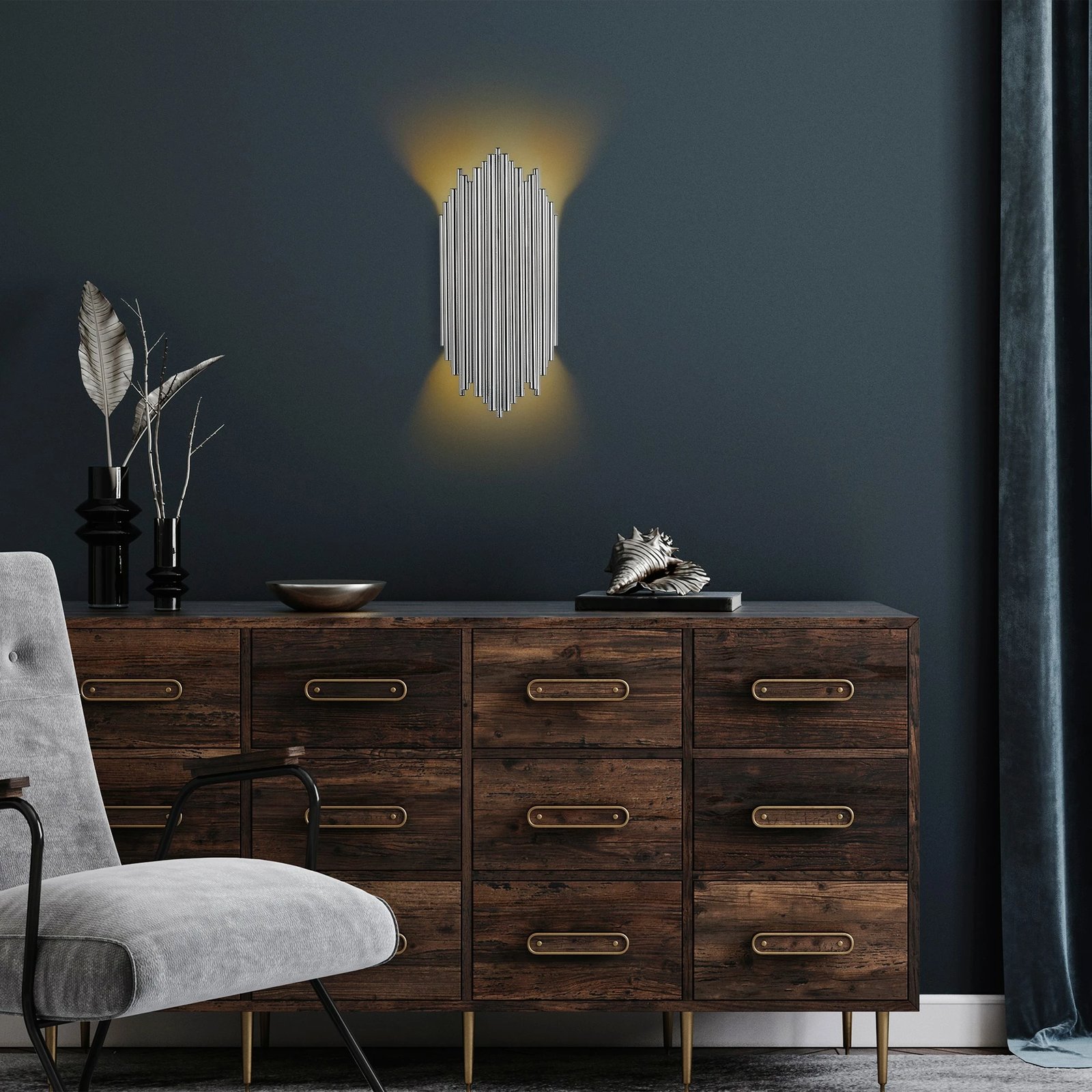 Llambë muri Opviq, Kara - 13347, krom