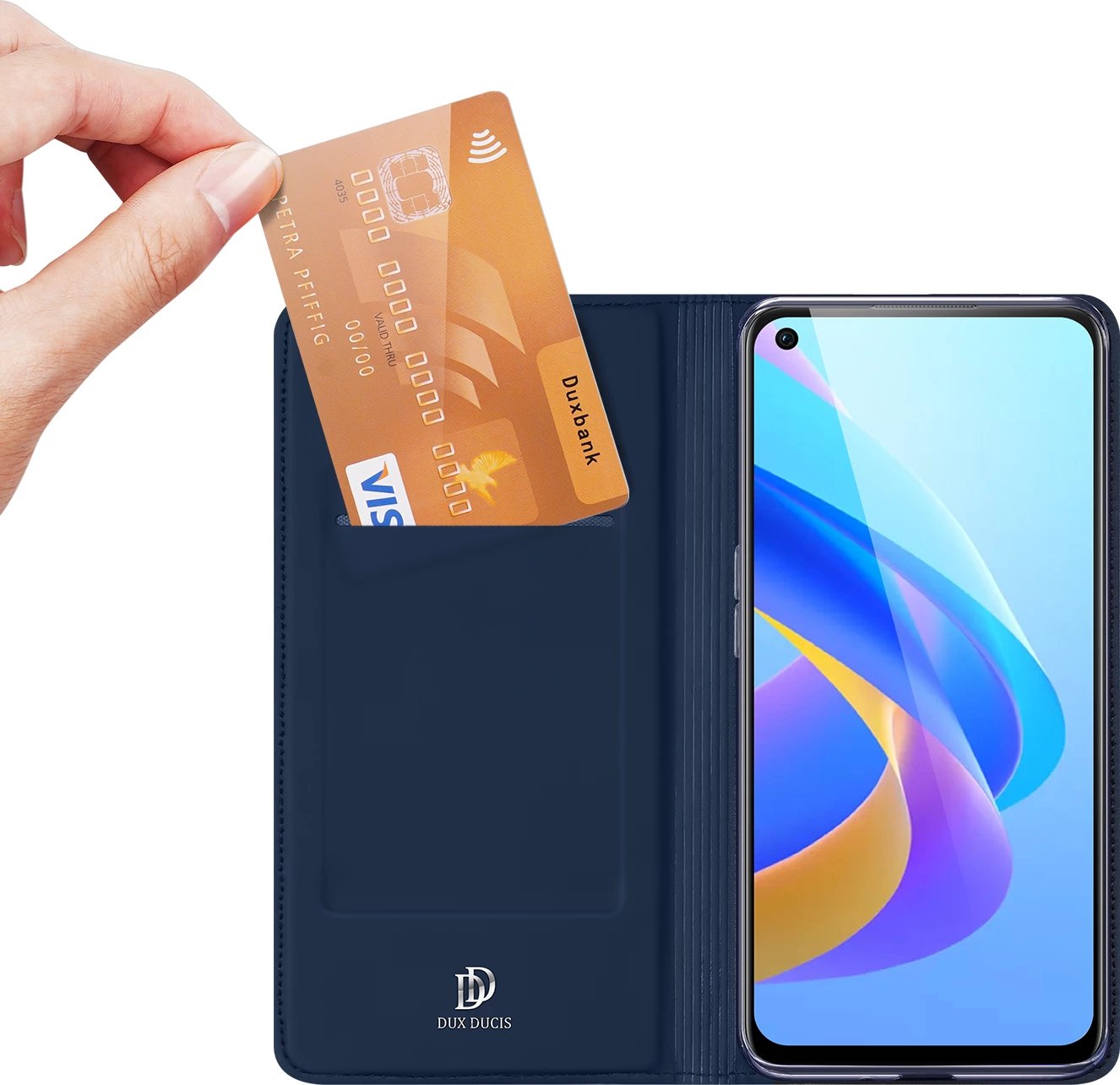 Mbështjellës Dux Ducis Skin Pro për Realme 9i / Oppo A36, me kapak, Blu Mbështjellës Dux Ducis Skin Pro për Realme 9i / Oppo A36, me kapak, Blu