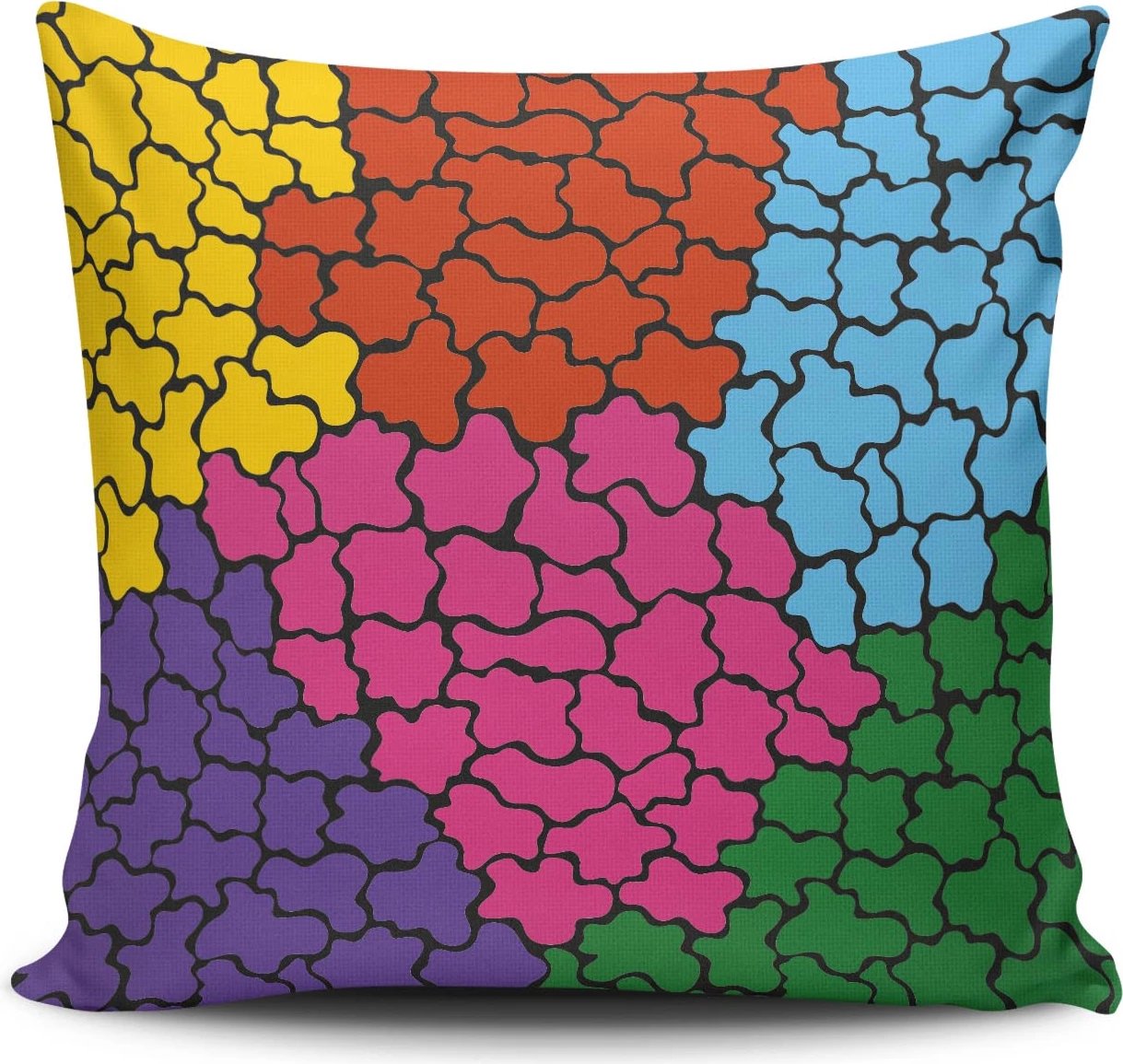 Jastëk Aberto Design, NKRLNT-290, shumëngjyrësh, 43x43cm