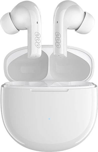 Kufje TWS QCY T18 MeloBuds, Bluetooth 5.2, IPX5, Bardhë