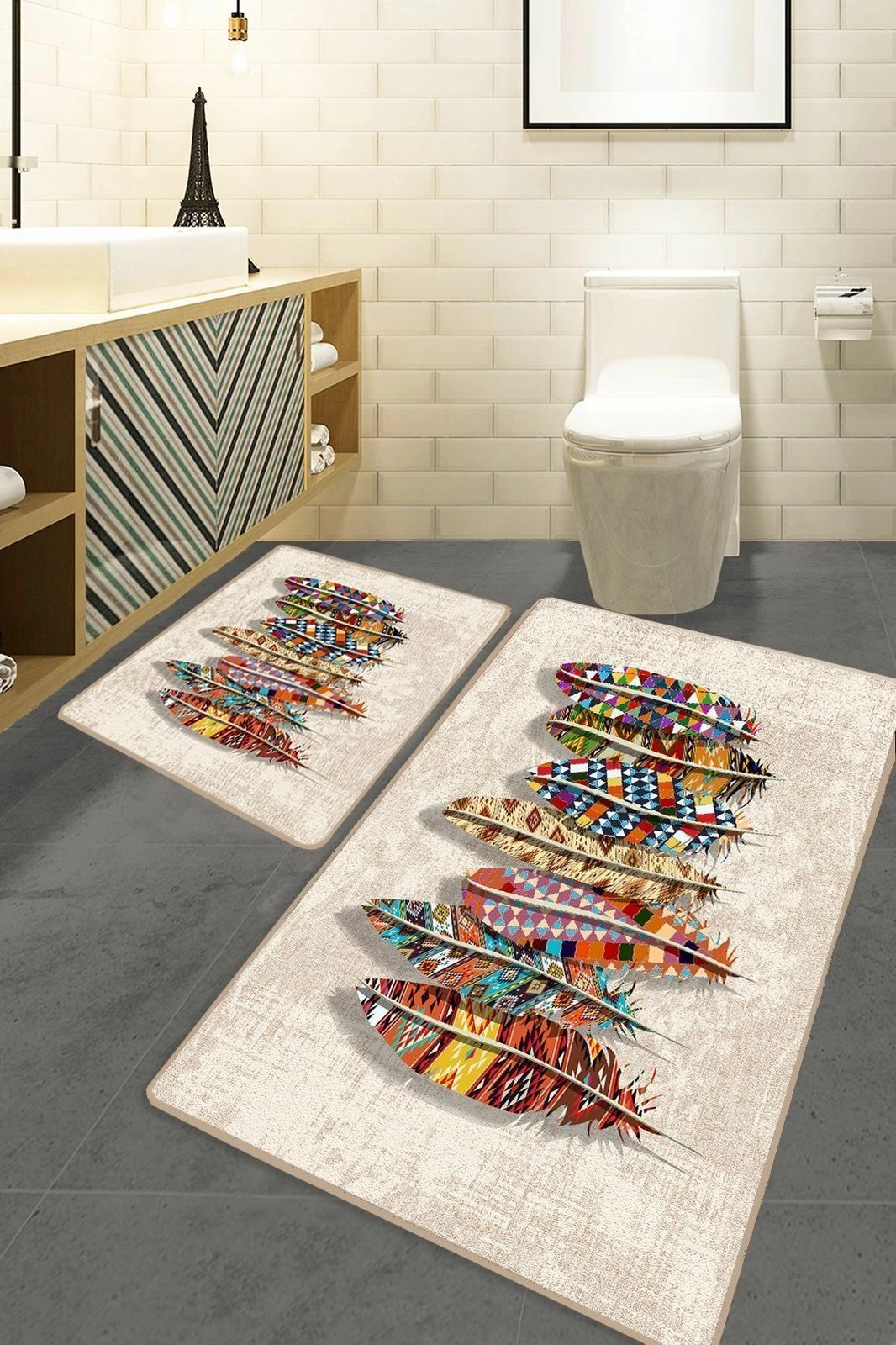 Set tapetash për banjo (2 copa), Mijölnir, Rovny, shumëngjyrëshe