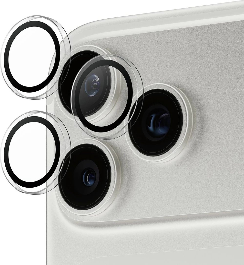 Mbështjellës kamerash PanzerGlass Hoops për iPhone 17 Pro/Pro Max/16 Pro/Pro Max, transparent