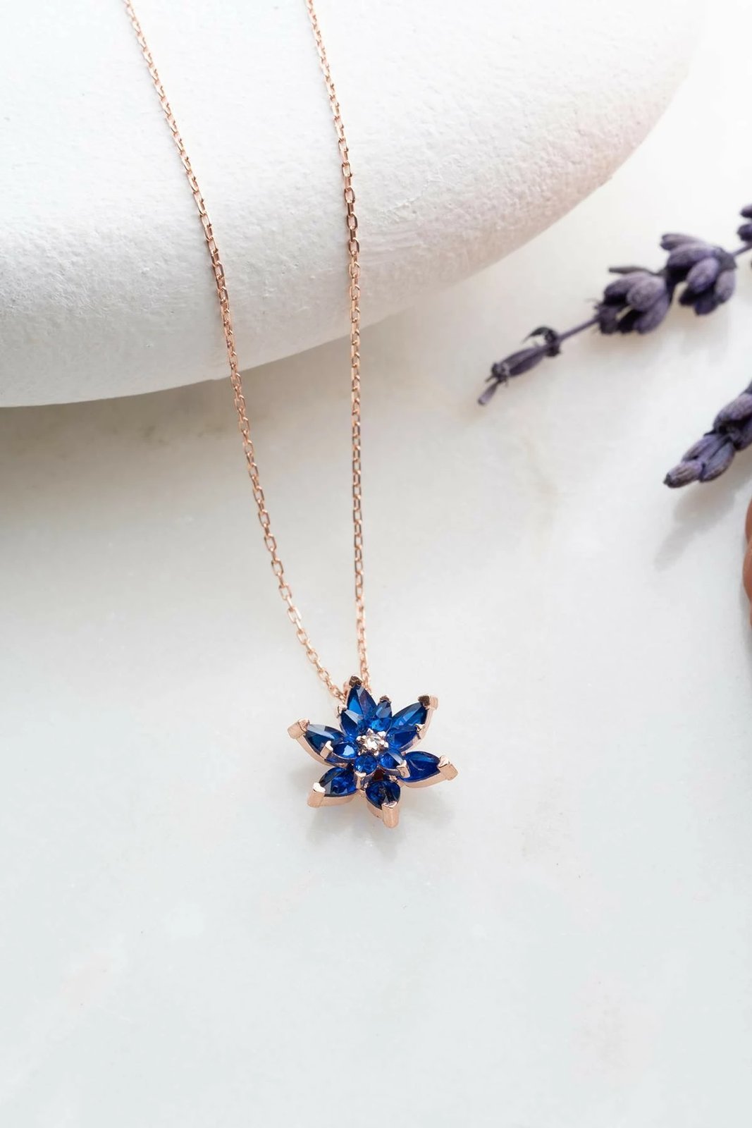 Varëse argjendi e hollë, ngjyrë rozë ari dhe kaltër navy, Jumeon, NRZ999362