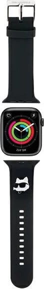 Rrip Apple Watch Karl Lagerfeld 3D Rubber Choupette Head, silikon, i zi, 38/40/41mm