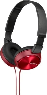 Kufje Sony MDR-ZX310AP, me kabllo, mikrofon, të kuqe