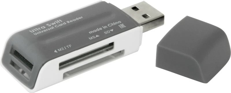 Lexues kartelash Defender Ultra Swift USB 2.0, 83260, Gri/Bardhë