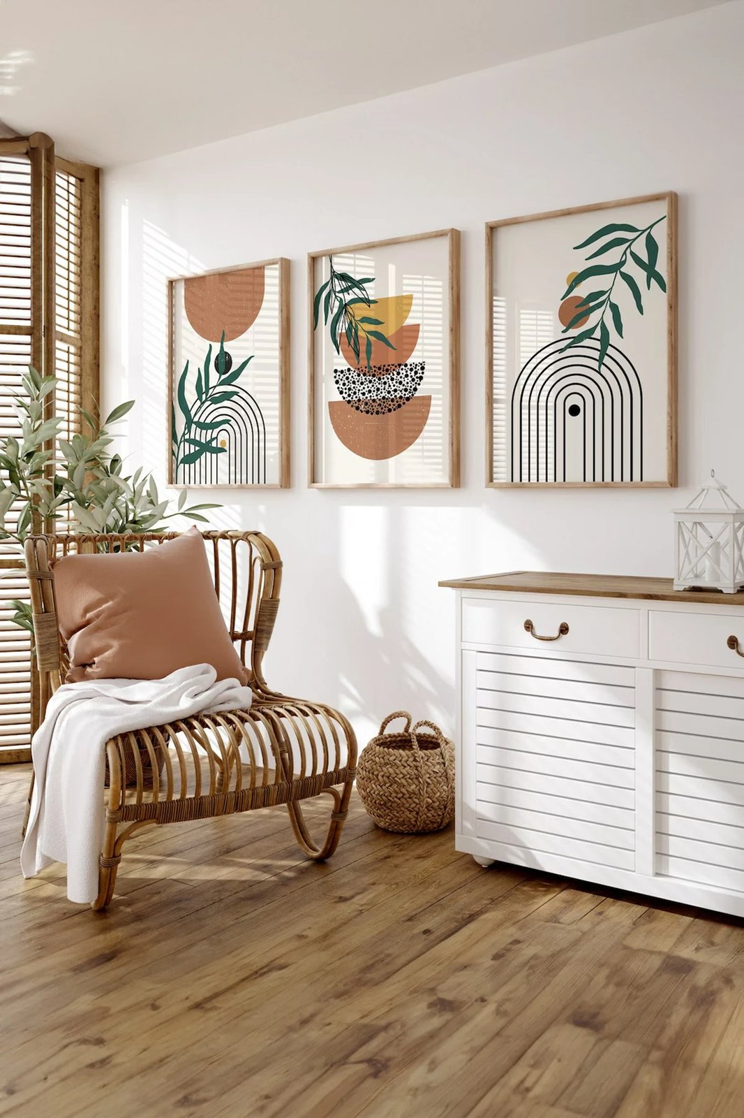 Pikturë dekorative me kornizë (3 copë), Wallity, Artsycllct33