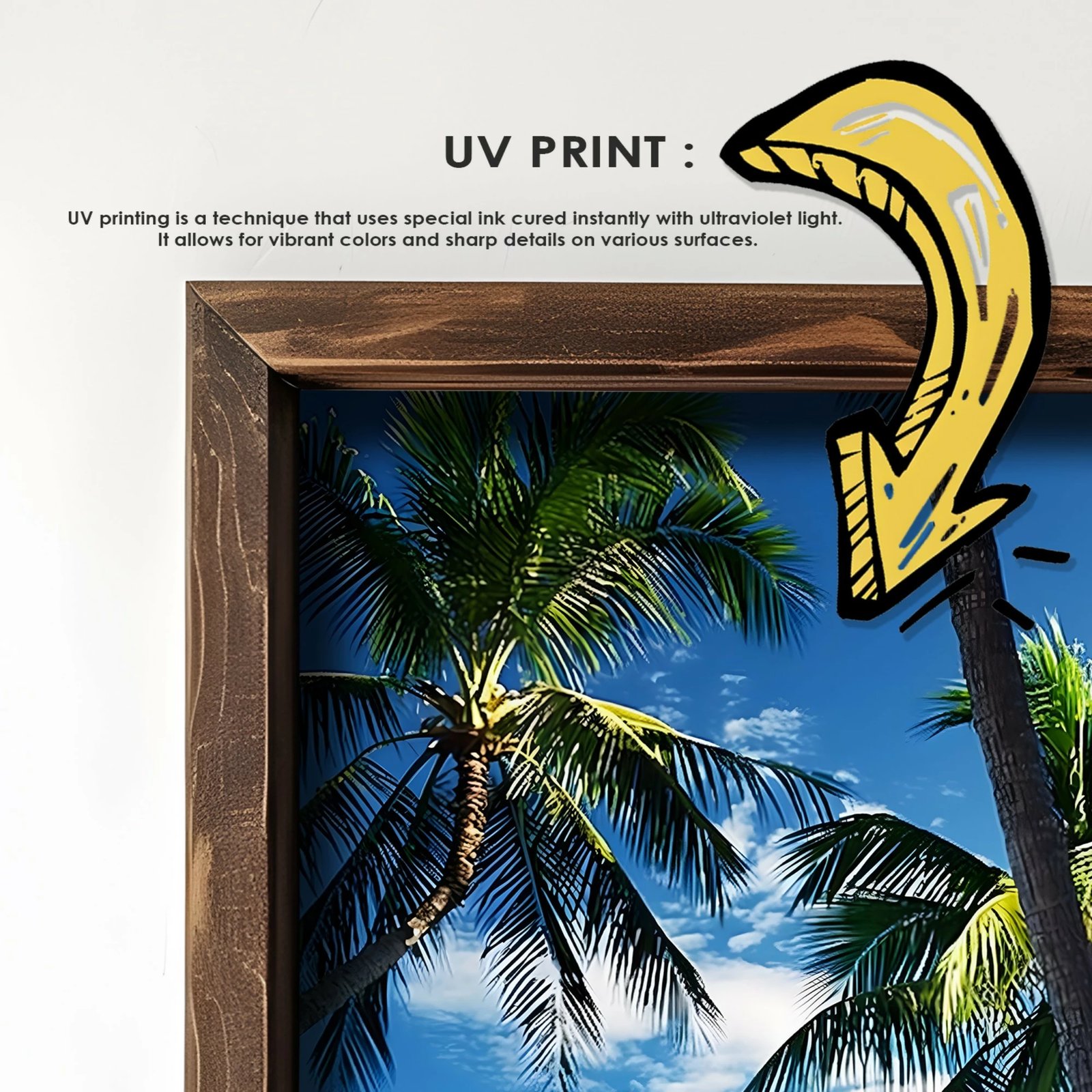 Pikturë dekorative me kornizë MDF, Wallity, GE112-L