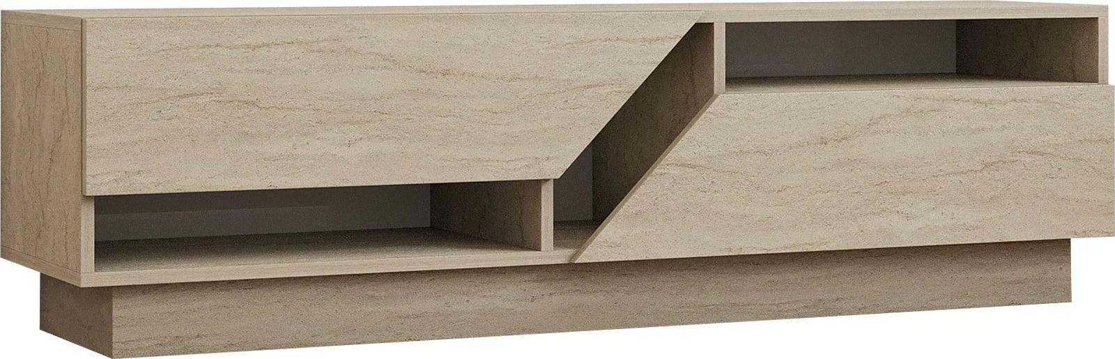 Komodë televizori Hanah Home, ngjyrë travertin