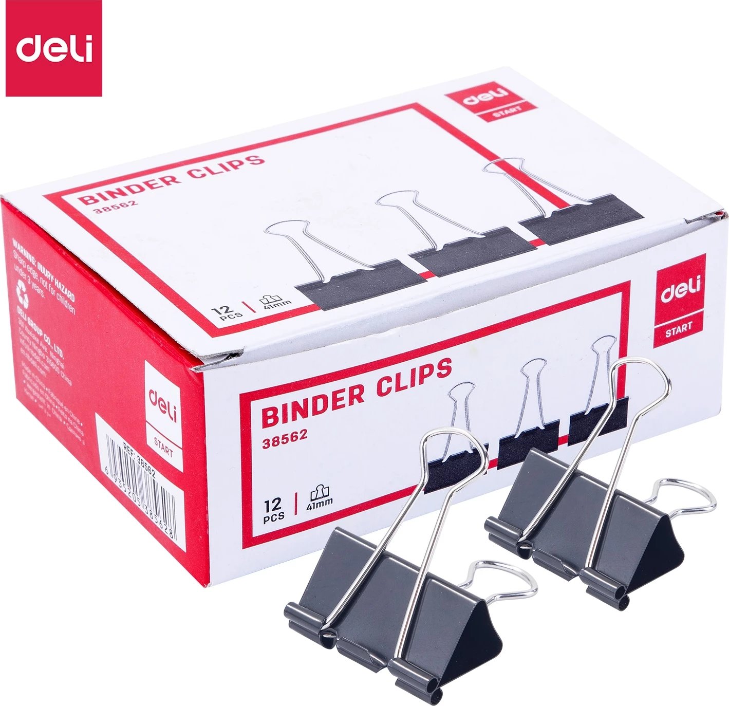 DELI BINDER CLIPS 51MM