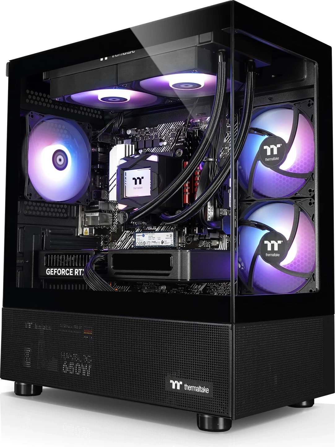 Kompjuter Thermaltake OMG V170a 5060, Ryzen 7 5700X, 32GB RAM, 1TB SSD, GeForce RTX, e zezë