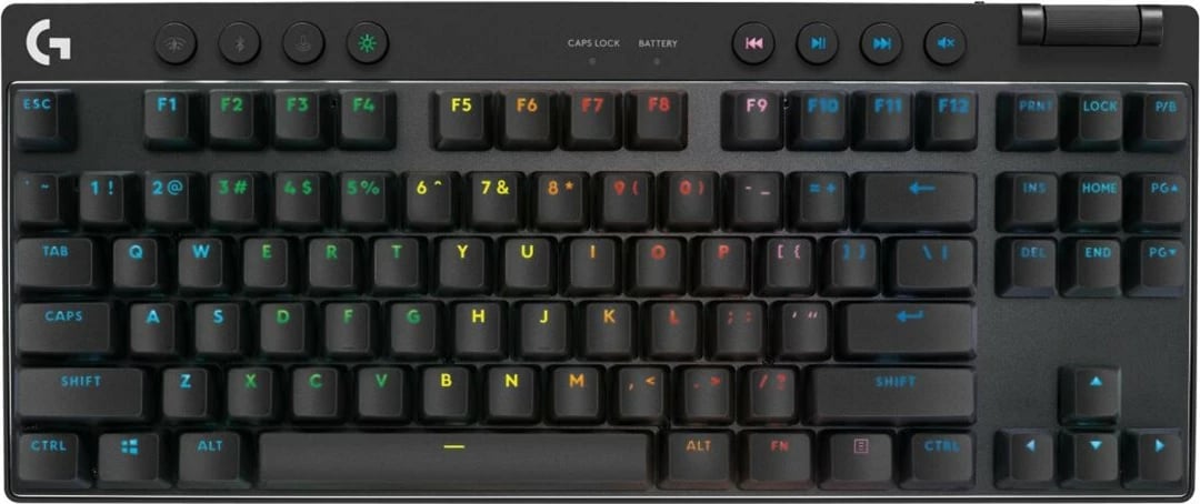 Tastierë Logitech G PRO X TKL - WiFi, BT, e zezë