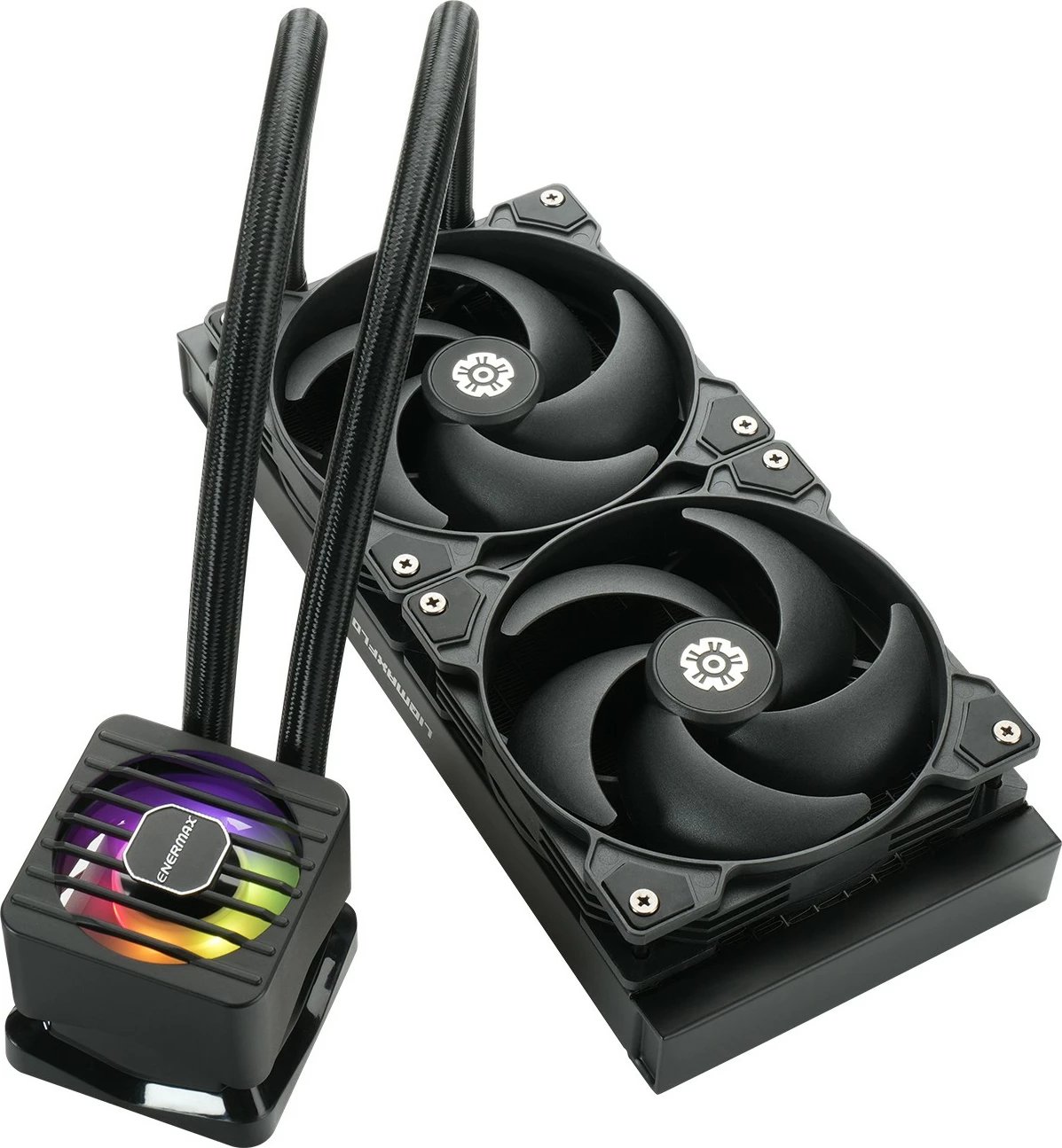 Ftohës uji CPU Enermax LIQMAXFLO ELC-LMF240-SF, 240mm, RGB, i zi
