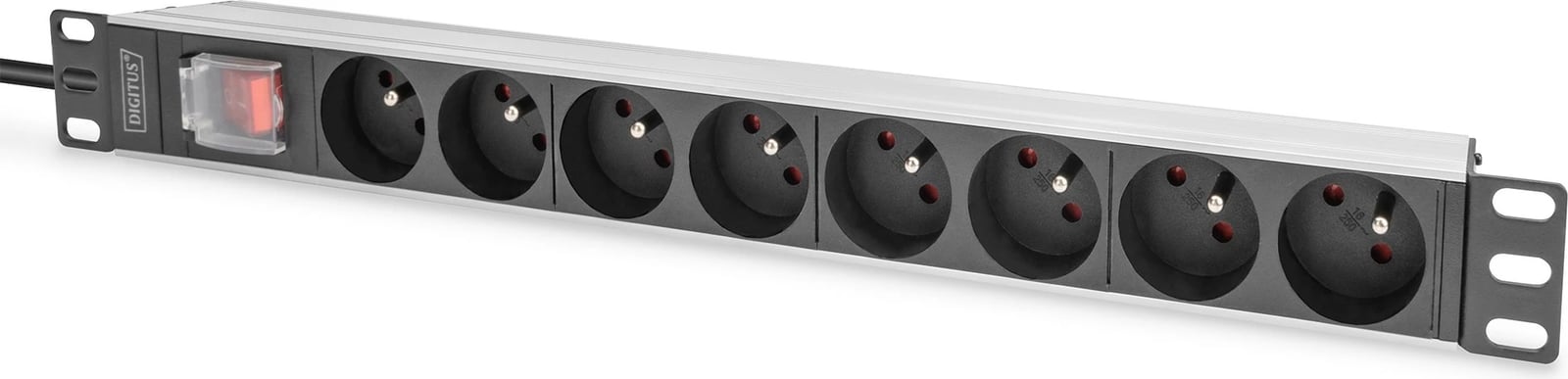 PDU Digitus 1U 8xCEE7/5, 230V/16A, zi