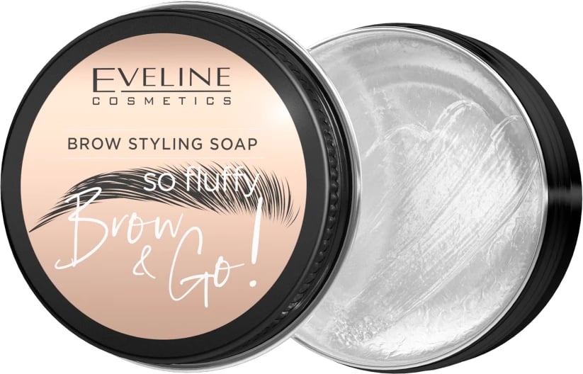 Sapun për stilizim vetullash Eveline Cosmetics Brow&Go! So Fluffy 25g