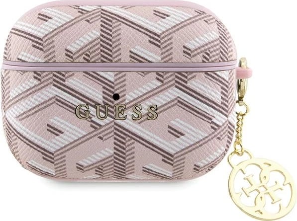 Mbështjellës Guess GCube Charm për AirPods Pro, rozë