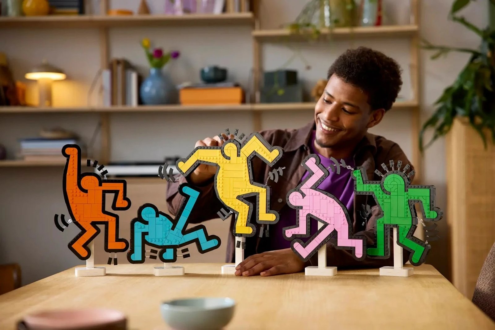 Set LEGO ART Keith Haring Dancing Figures 31216, për të rritur, shumëngjyrësh