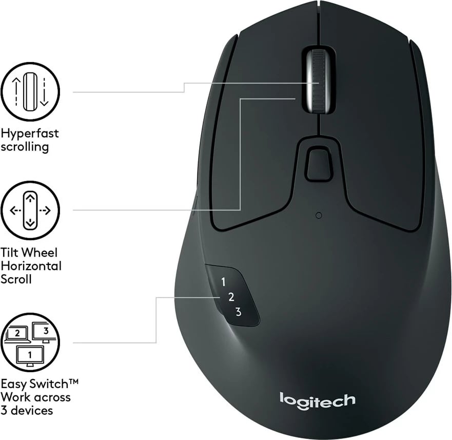 Maus Logitech M720 Triathlon, i zi