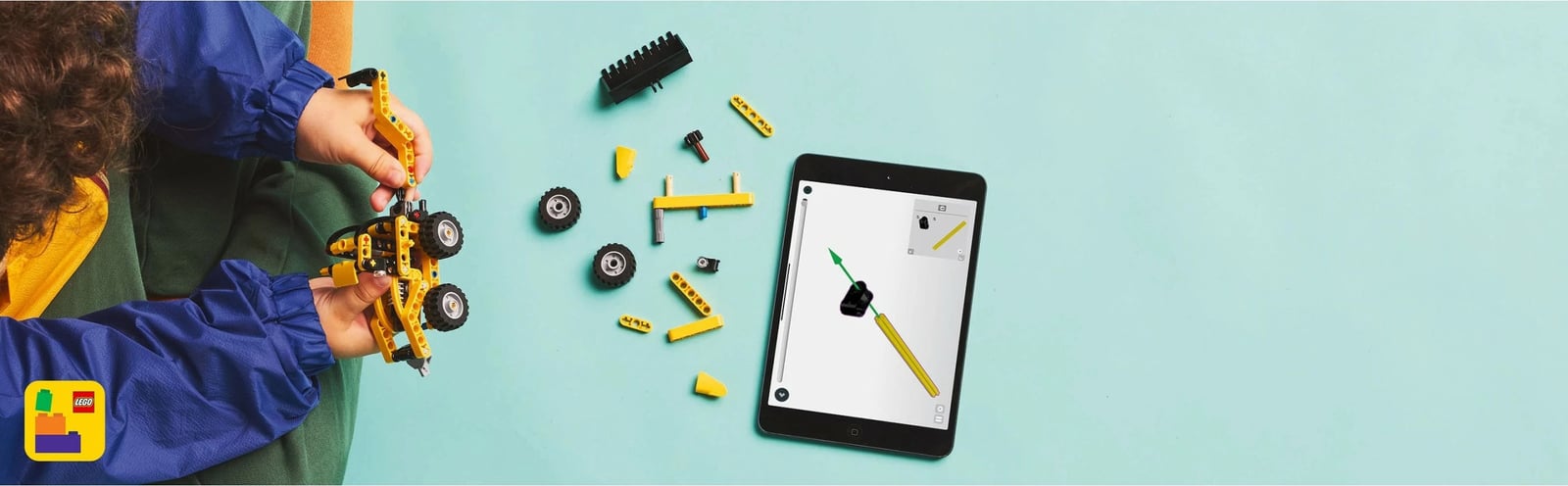 Set ndërtimi LEGO Technic 42197 Baggerlader, 104 pjesë, multikolor