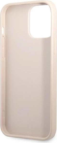Mbështjellës Guess 4G Triangle Logo Cardslot për iPhone 13 Pro Max, rozë