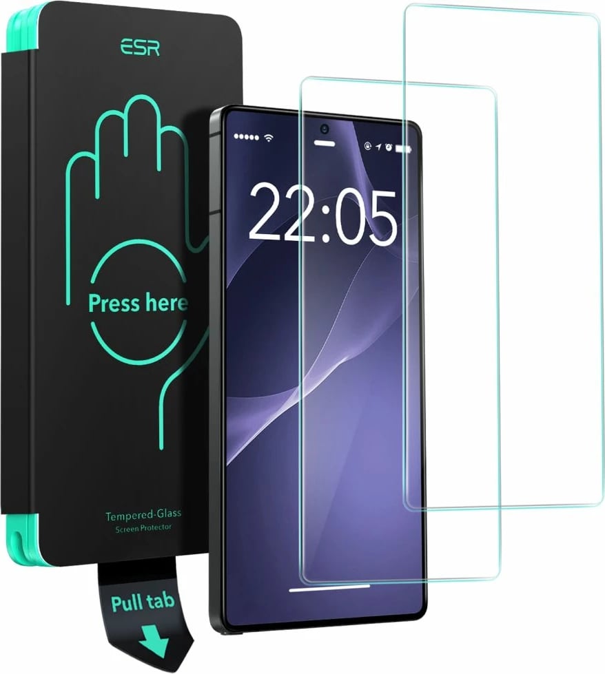 Mbrojtës ekrani xham i temperuar ESR për Samsung Galaxy S25 Ultra, 2 copë, Transparent
