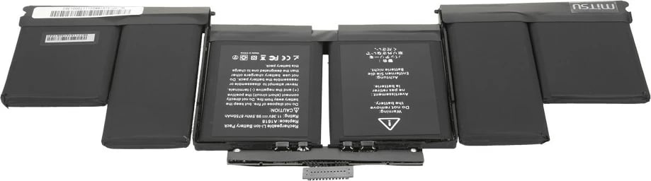 Bateri Mitsu BC/AP-A1618 për MacBook Pro 15 Retina A1398, 8755 mAh, 6 qeliza