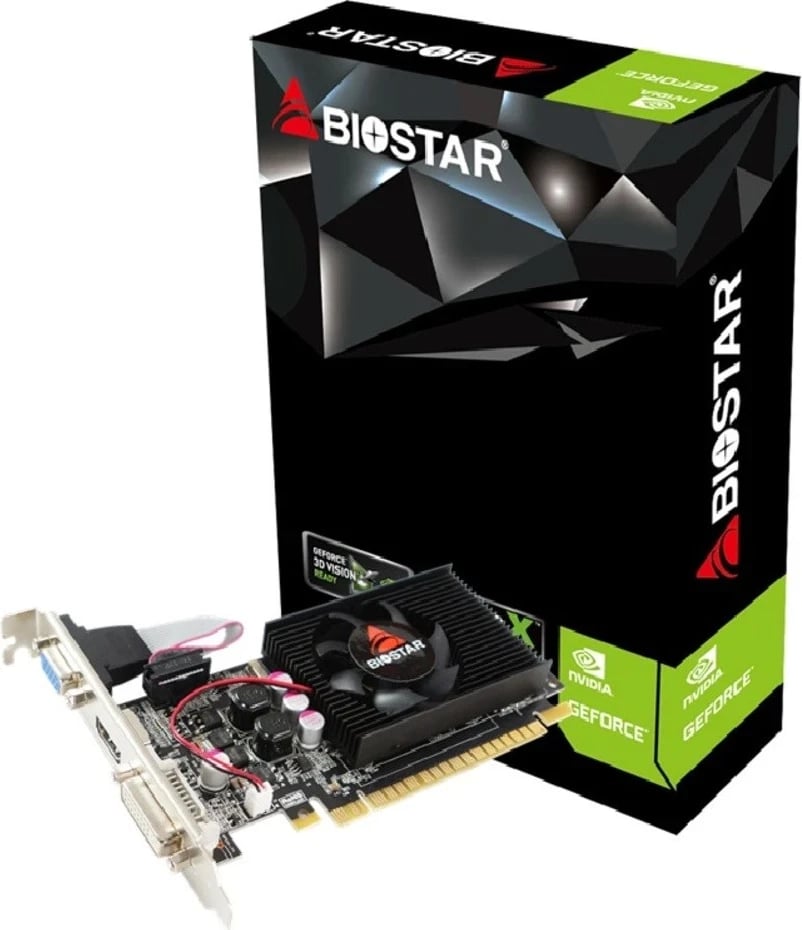 Kartë Grafike Biostar GeForce 210 NVIDIA 1 GB GDDR3, e Zezë