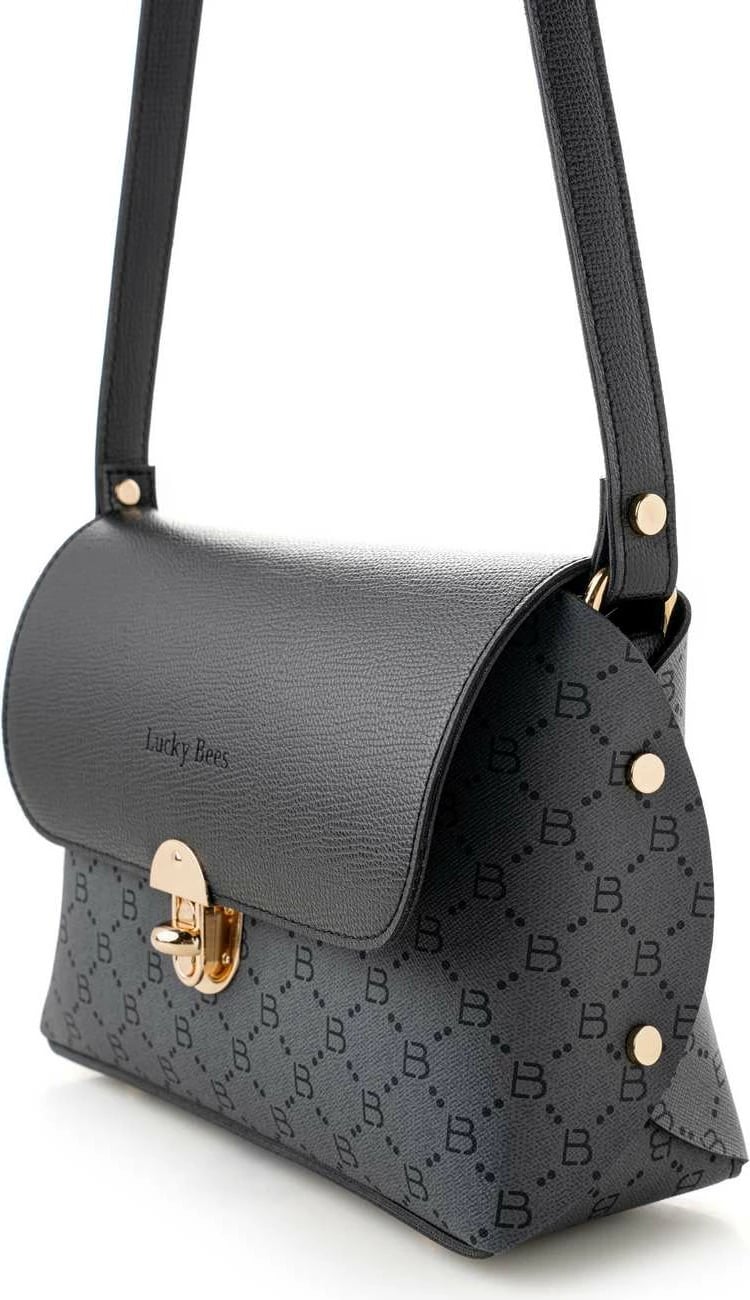 Çantë crossbody Lucky Bees, 1278, e zezë, gri