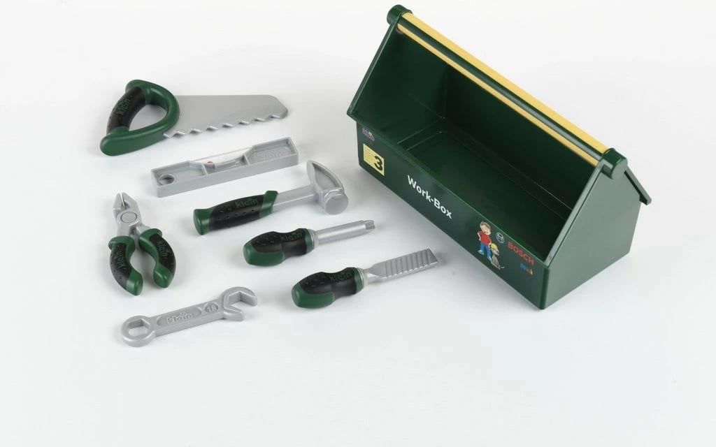 Set lodrash kuti veglash Bosch Klein 8573, 7 pjesë, Gjelbër/Gri/Verdhë