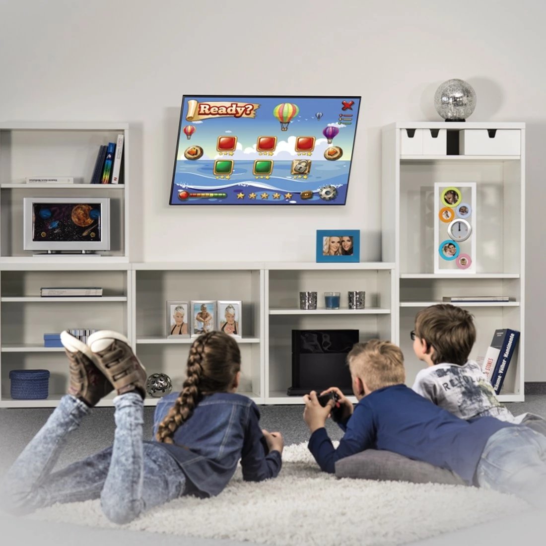Mbajtës muri për TV Hama 220806, për LCD/LED 19-48 inç, VESA 200x200, i zi