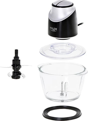 Grirës kuzhine, Adler AD 4082, tas qelqi 1.2L, 4 tehe inoksi, 2 shpejtësi, 300W